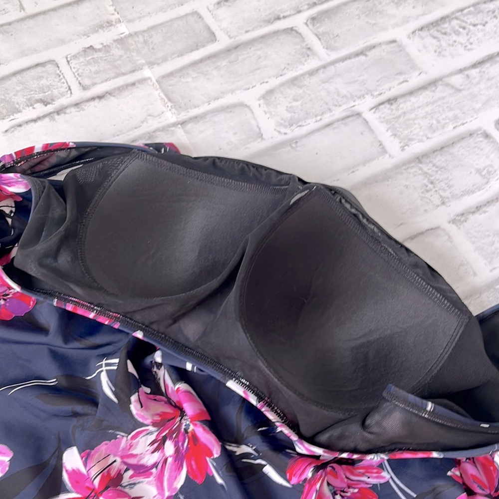 Swimsuits For All floral tankini bathing suit, NWT - Size 18 - Picture 5 of 7